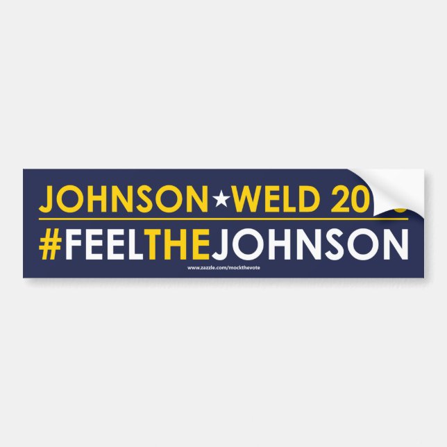 #FEELTHEJOHNSON för Johnson en som tror på läran Bildekal (Framsidan)