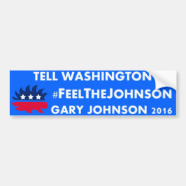 #feelthejohnson Gary Johnson 2016 Bildekal