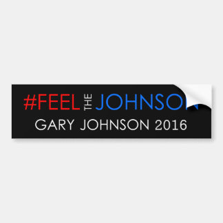 #feelthejohnson Gary Johnson 2016 Bildekal