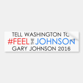 #feelthejohnson Gary Johnson 2016 Bildekal