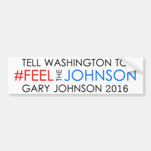 #feelthejohnson Gary Johnson 2016 Bildekal