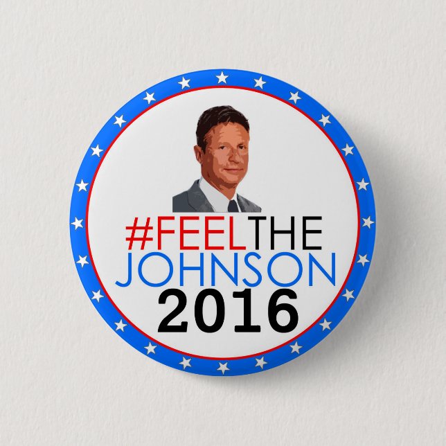 #feelthejohnson Gary Johnson 2016 Knapp (Framsida)