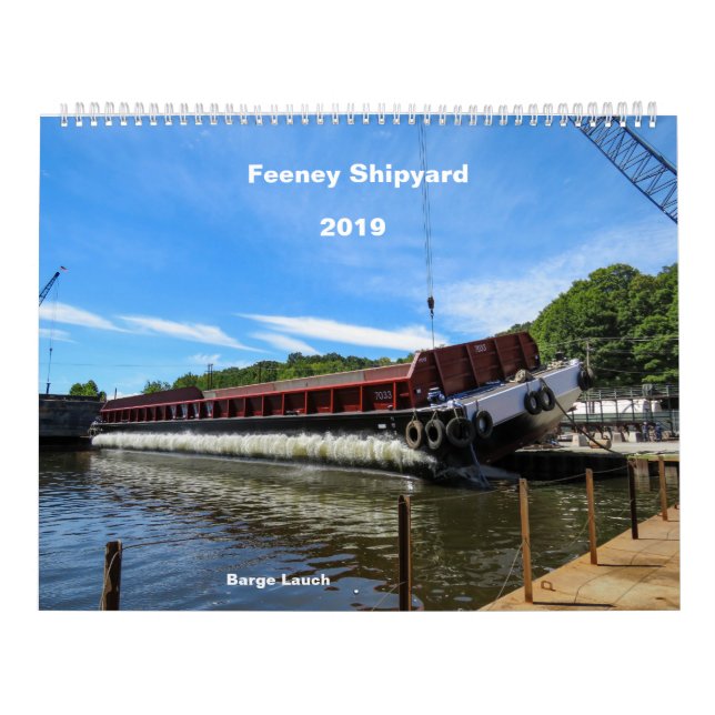 Feeney skeppsvarv på den Rondout bäcken Kalender (Omslag)