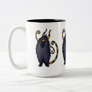 Feeping varelsemugg - gigantiska randiga cyclops Två-Tonad mugg