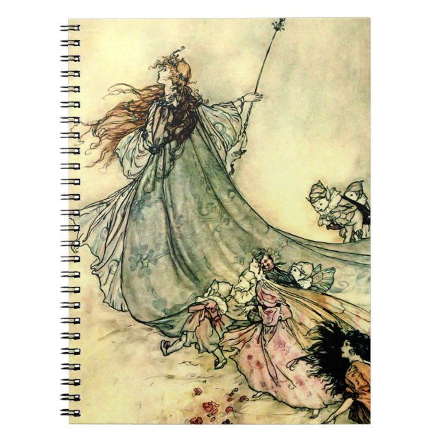 “Feernas drottning” av Arthur Rackham Anteckningsbok (Framsidan)