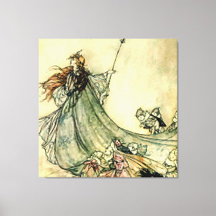 “Feernas drottning” av Arthur Rackham Canvastryck