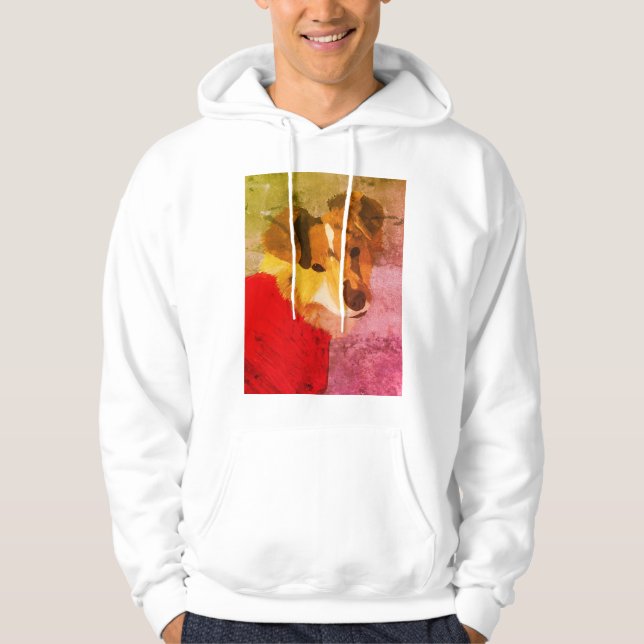 Fee's Hand-Pavisserligen-Pavisserligen-Hund Hoodie (Framsida)