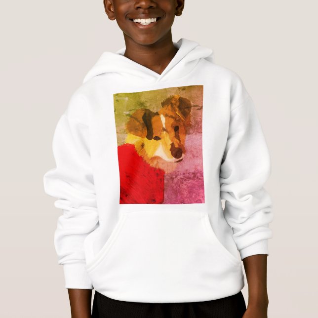 Fee's Hand-Pavisserligen-Pavisserligen-Hund Hoodie T Shirt (Framsida)