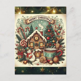 Feestdagen briefkaart helg vykort