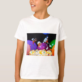 Feestelijke Fubby foto met ballonnen en taart. T Shirt