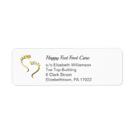 Feet Chiropodist Podiatrist Pedicure Returadress Etikett