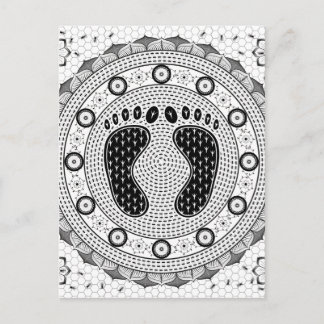 Feet Mandala Vykort