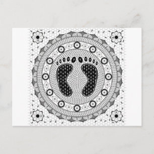 Feet Mandala Vykort