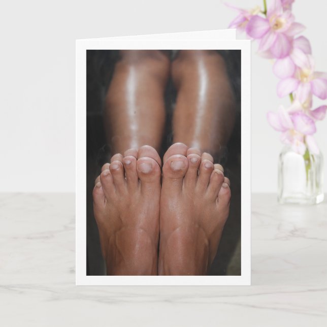 Feet Reflection i Spegel Kort (Orkide)