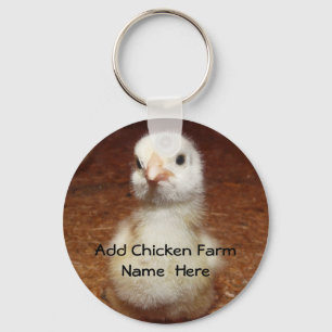 Feg bonde Keychain med babychicken Nyckelring