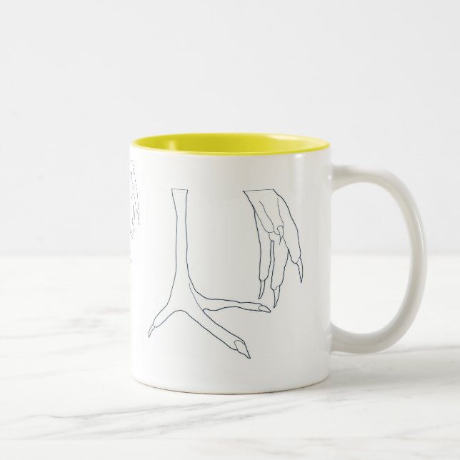 feg fot Två-Tonad mugg (Höger)