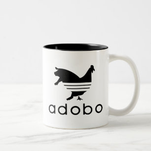 Feg gris för Adobo Två-Tonad Mugg