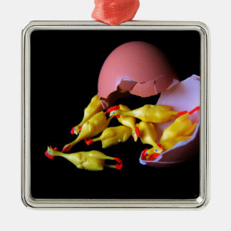 Feg Hatchling för gummi Julgransprydnad Metall