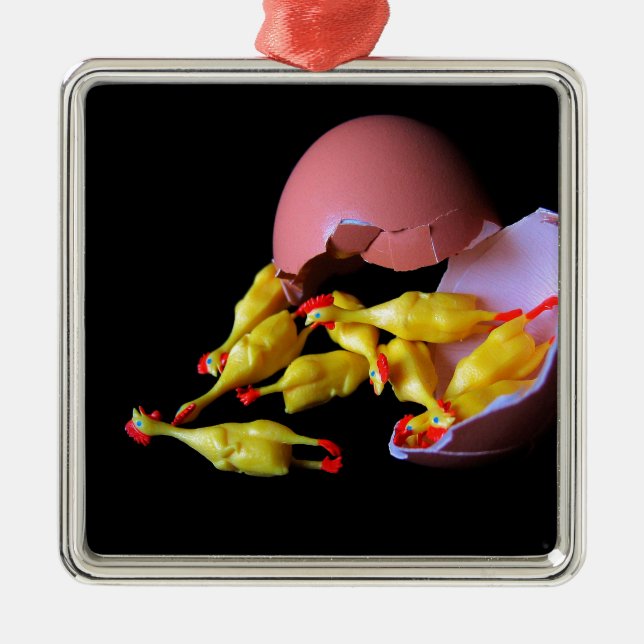 Feg Hatchling för gummi Julgransprydnad Metall (Framsidan)