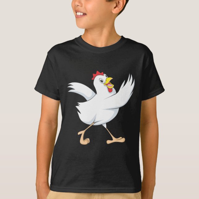 Feg höna för lycklig tee shirt (Framsida)