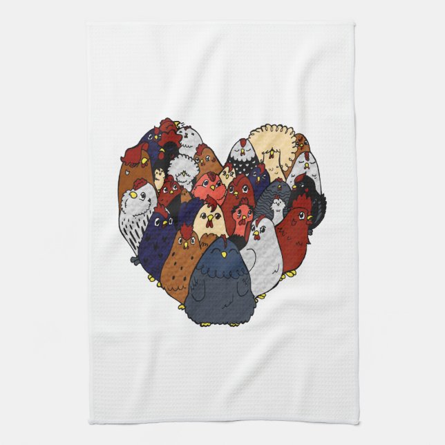 Feg kärlek kökshandduk (Vertikal)