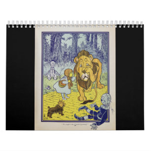 Feg lejon Wizard of Oz boksida Kalender