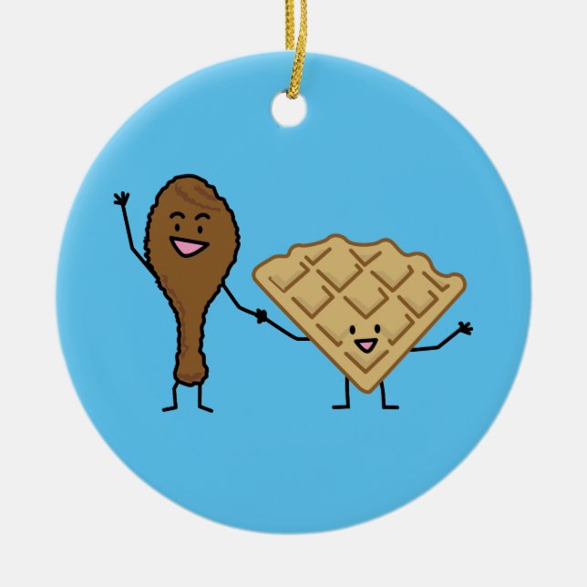 Feg och dillandeamerikan & sydlig matlagning julgransprydnad keramik (Framsidan)