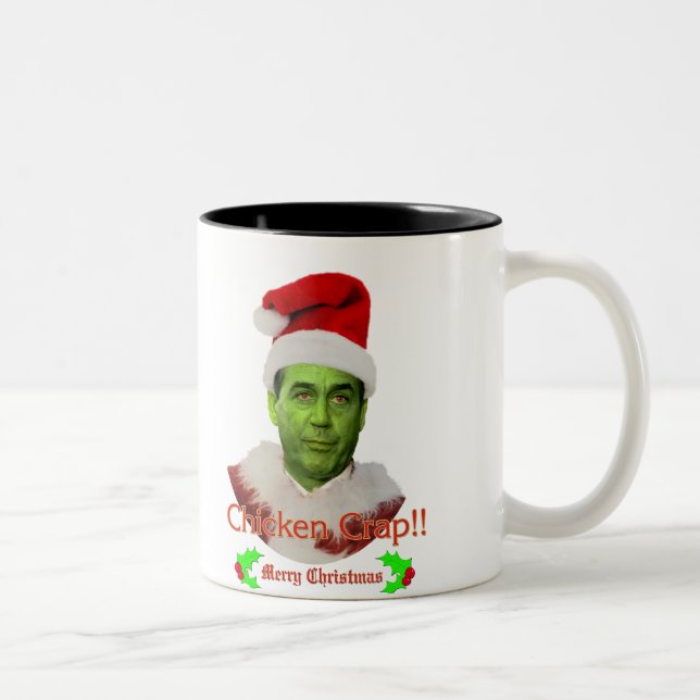 Feg skit Grinch Två-Tonad Mugg (Höger)