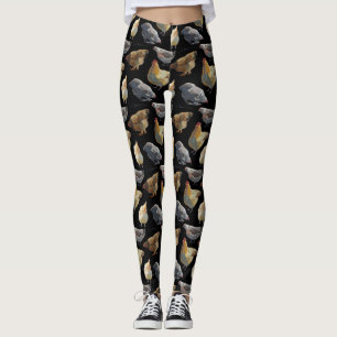 Feg tryckdamasker leggings