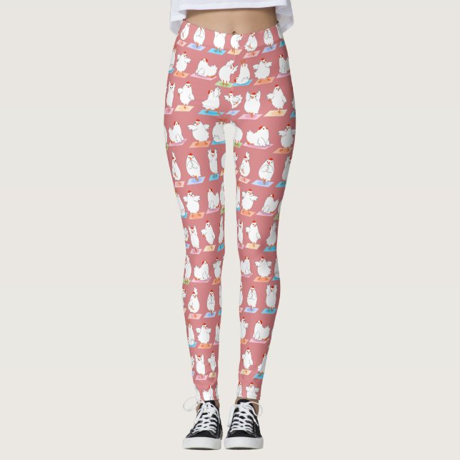 Feg Yogadamasker Leggings (Framsida)
