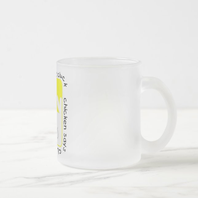 Fega något att sägadumhuvudTshirts och gåvor Frostad Glasmugg (Höger)