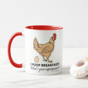 Fega Poops frukosterar rolig design Mugg