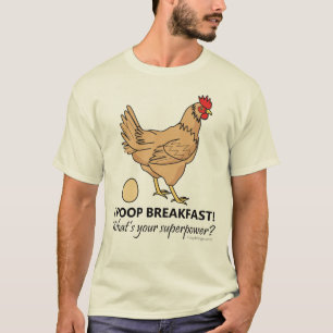 Fega Poops frukosterar rolig design T-shirt