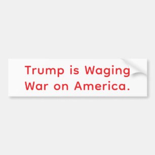 Fegis Trumps krig mot Amerika Hankamer Artjunkhaus Bildekal