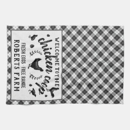 Fegt land för pläd för kontroll för buffel för kökshandduk