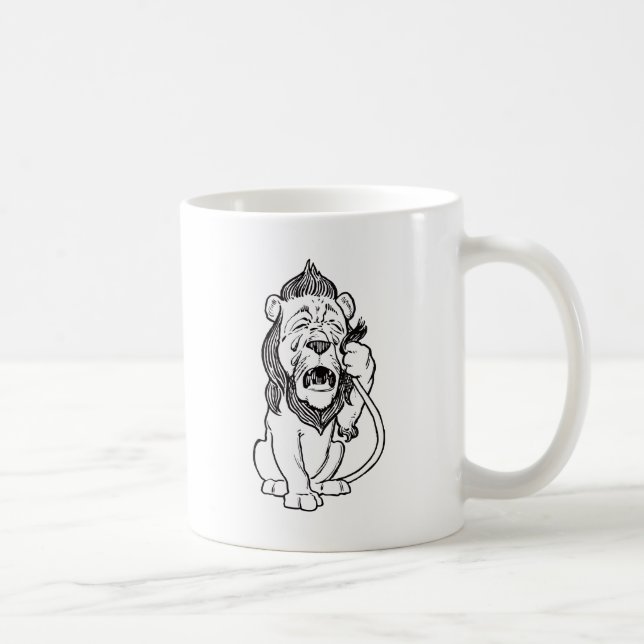Fegt lejont kaffemugg (Höger)