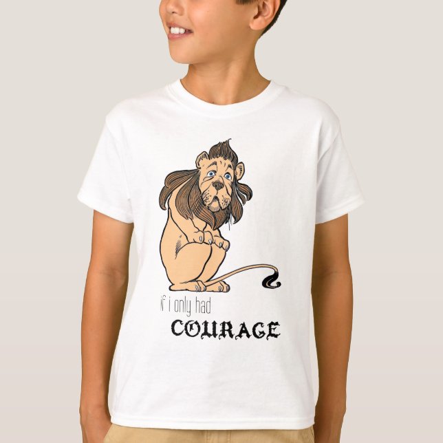 Fegt lejont: "Om jag hade endast kurage ", Tee Shirt (Framsida)