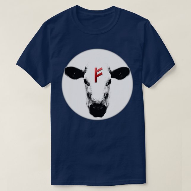 Fehu Rune of Wealth T Shirt (Design framsida)