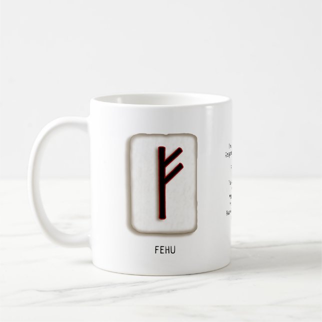 Fehu RuneStone Mugg (Vänster)