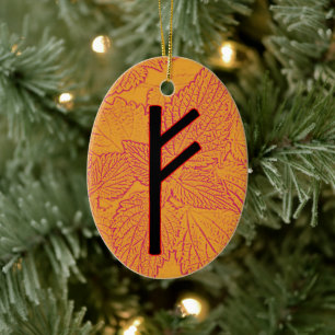 Fehu Viking Rune Yule Ornament - Börjar!