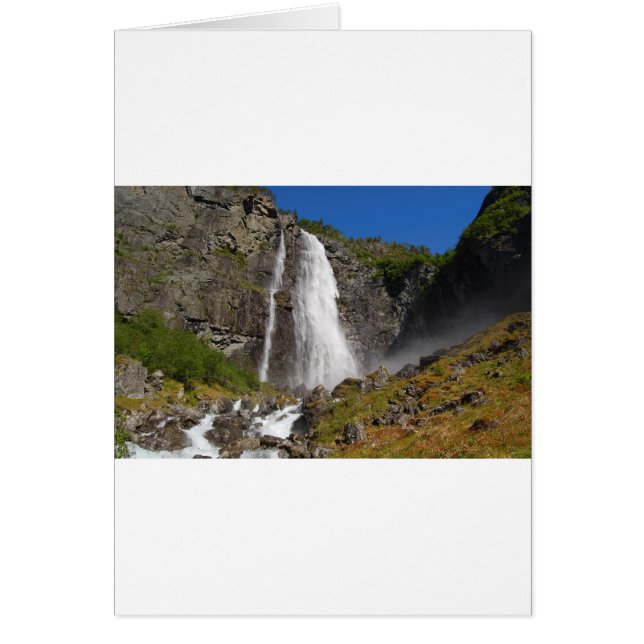 Feigefossen Norge Hälsningskort (Framsidan)