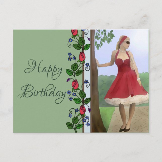 Feine Dame Vykort (Framsida)