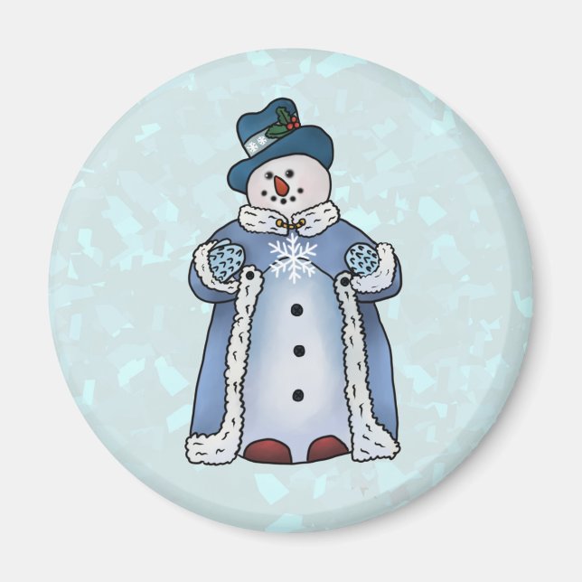 Feiner Schneemann Magnet (Framsidan)