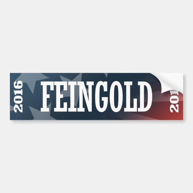 Feingold - Russ Feingold 2016 Bildekal (Framsidan)