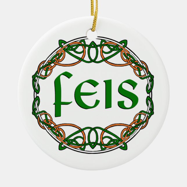 FEIS JULGRANSPRYDNAD KERAMIK (Framsidan)