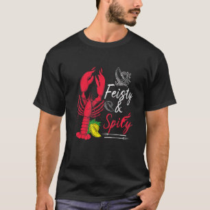 Feisti och kryddig Kräftor Boil Cajun Kräftor Fes T Shirt