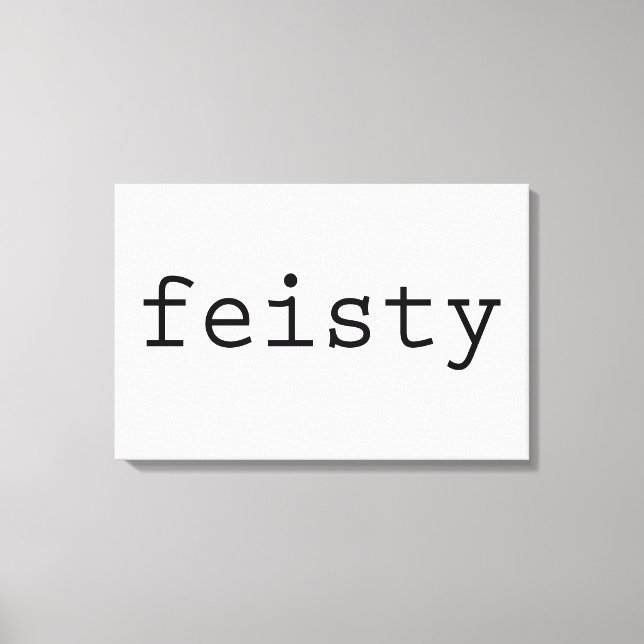 Feisty Canvastryck (Framsida)