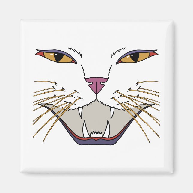 Feisty Cat Lover Magnet (Framsidan)