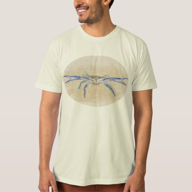 Feisty Crab Organic T-shirt (Framsida)