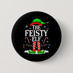 Feisty Elf Julafton Funny Matching Family Group Ch Knapp